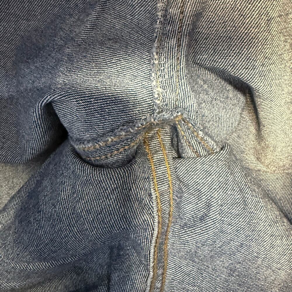 Rubberband Stretch Jeans Women's 30 11/12 Blue Patch Pocket Wide Leg NWT - Picture 9 of 14